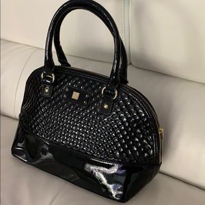 Anne Klein patent leather purse